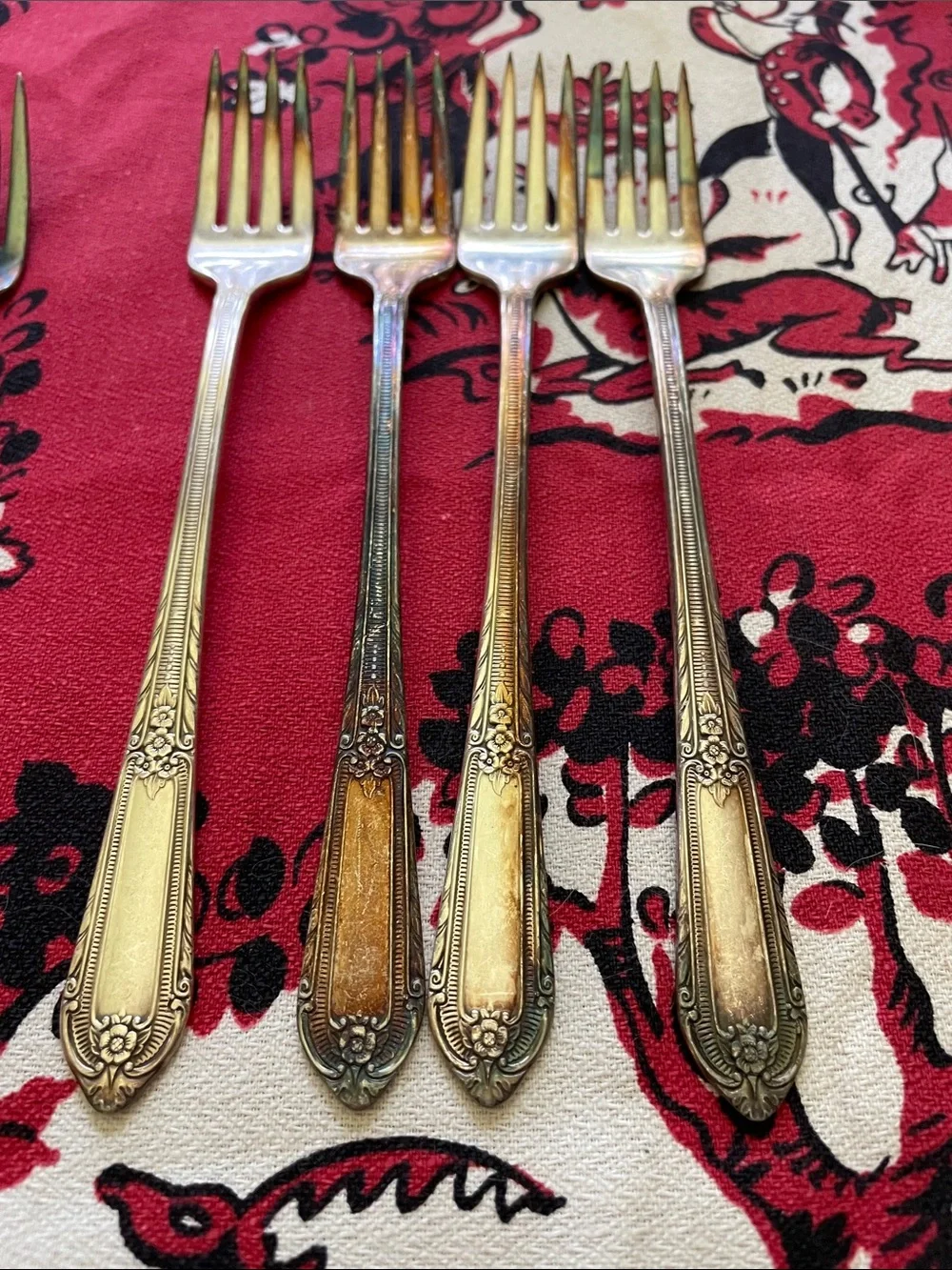 Set of 8 antique William Rogers forks